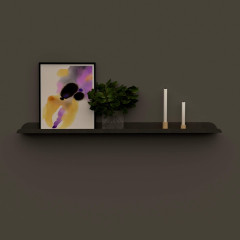 Fotolijstplank metaal | LIMA Black 
