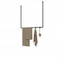Zwart stalen plafond kapstok 100cm MOOYS - HOYA living ( handdoekenrek - kledingrek)