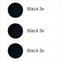 Magneten rond - Zwart - set van 9 stuks