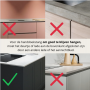 Handdoekstang over keukenkastdeur - Zwart | incl. 2x S-haak hangers