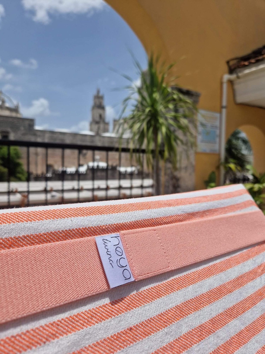 Strandhanddoek elastiek band | Oud roze