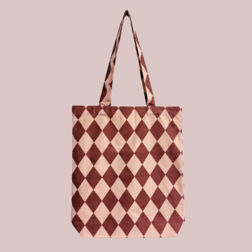 Katoenen tas | Diamond - Light Salm / Radicchio 