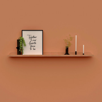 LIMA stalen wandplank Blush - HOYA living  (fotoplank - fotolijsten plank - smalle wandplank)