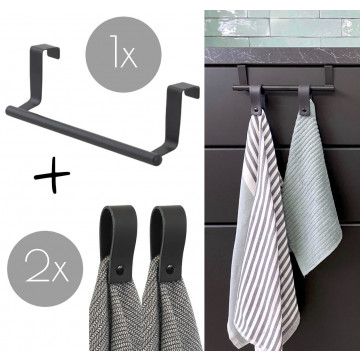 VALI | + 2 X leren magneet-lus