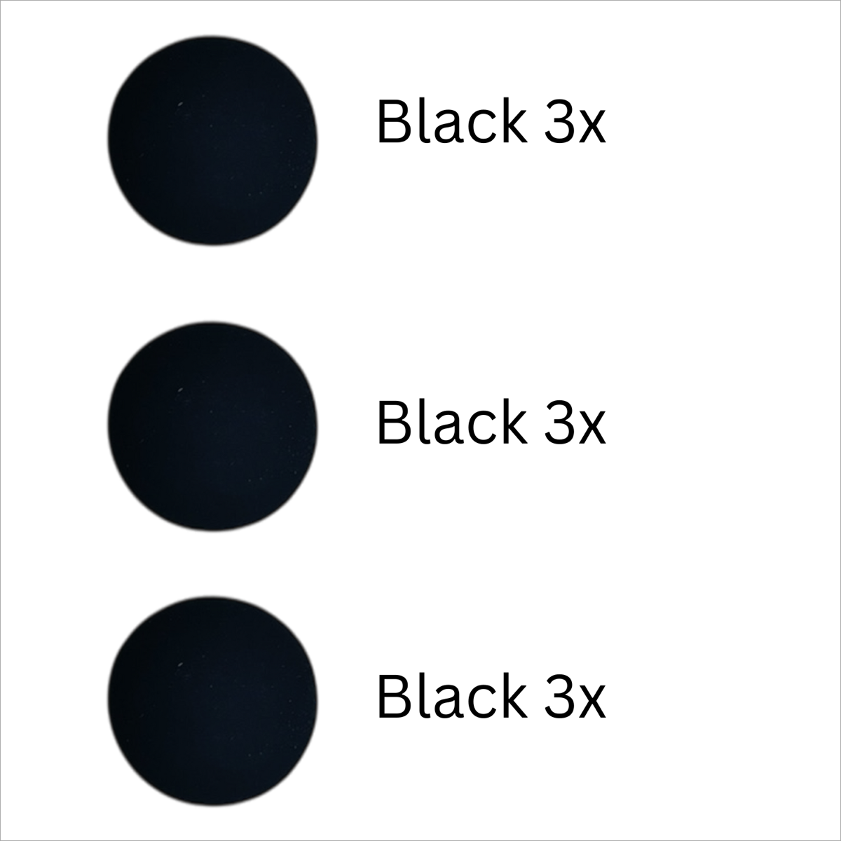 Magneten rond - Zwart - set van 9 stuks