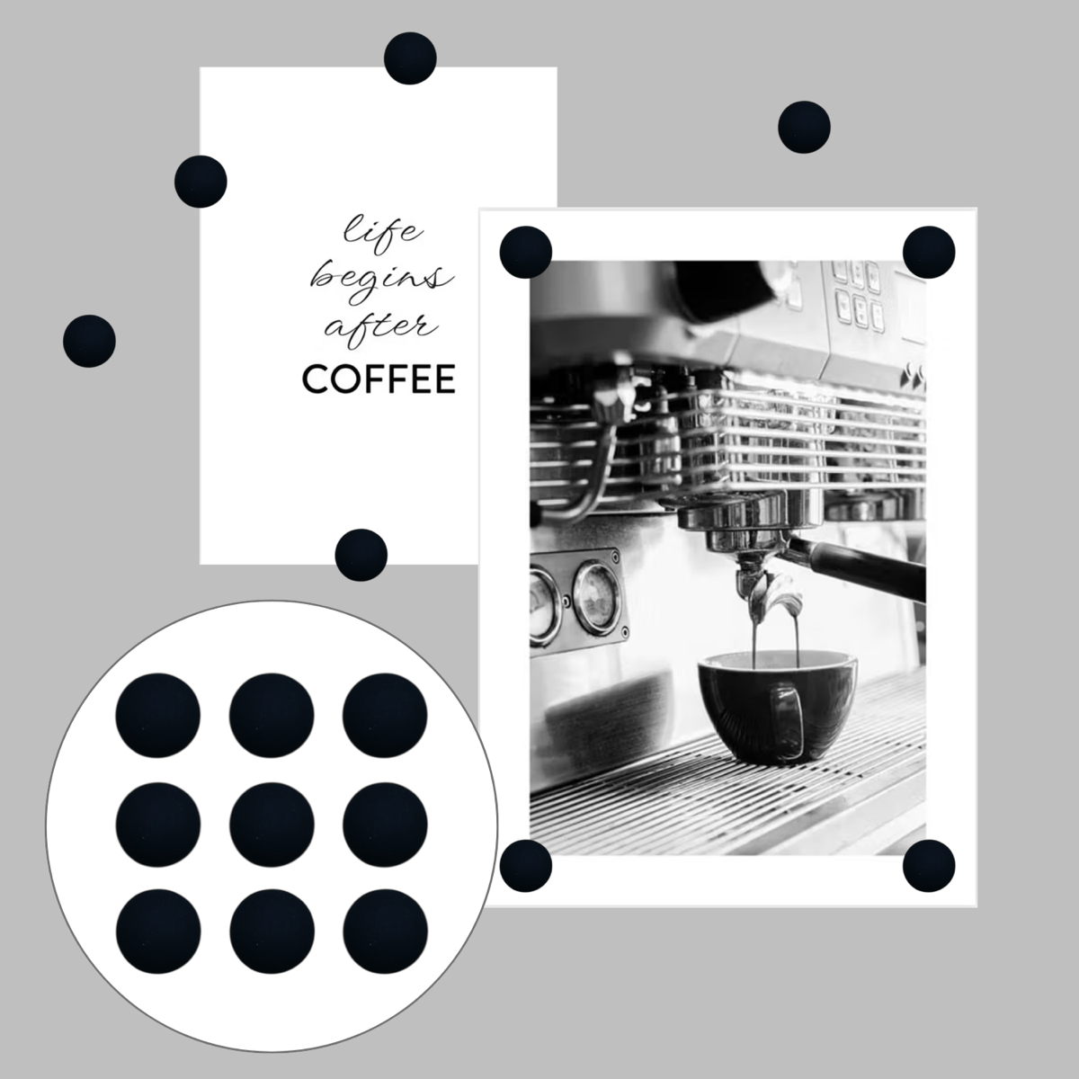 Posters + magneten - Black